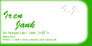 iren jank business card